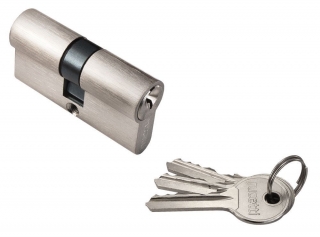 Ключевой цилиндр (ключ + ключ) RUCETTI 60 мм R60C SN никель