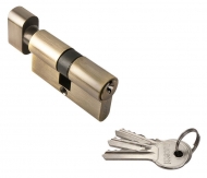 Ключевой цилиндр (ключ + завёртка) RUCETTI 60 мм R60CK AB бронза