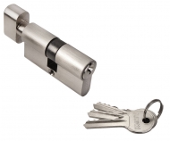 Ключевой цилиндр (ключ + завёртка) RUCETTI 60 мм R60CK SN никель