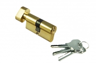 Ключевой цилиндр (ключ + завёртка) MORELLI 60 мм 60CK PG золото