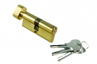 Ключевой цилиндр (ключ + завёртка) MORELLI 70 мм 70CK PG золото